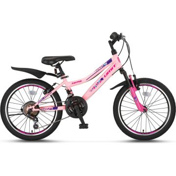 Bicicleta Umit Faster Lady, frana V-Brake, 21 viteze, culoare roz violet, roata 26  , cadru otel