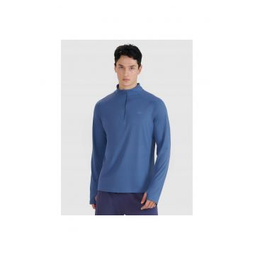 Bluza sport  uscare rapida - albastru sintetic