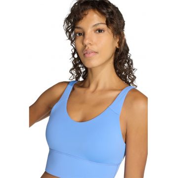 Bustiera cu logo pentru antrenament Blufus - Albastru deschis