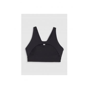 Bustiera sport -  suport mediu - pentru antrenament - negru