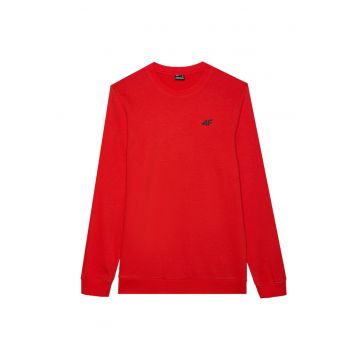 Hanorac sport barbati  rosu - bumbac/poliester - croiala obisnuita - fara gluga