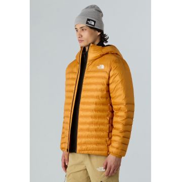 Jacheta cu gluga pentru drumetii si trekking Terra Peak - Portocaliu