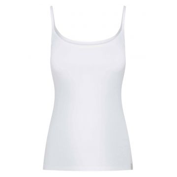 Maiou cu bretele subtiri pentru dama Henderson - Bumbac - Alb