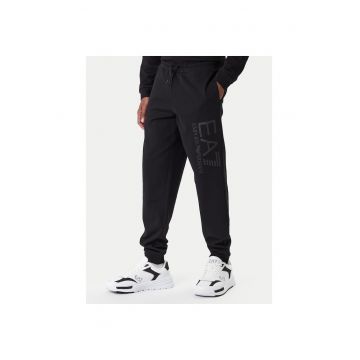 Pantaloni de trening barbati -  bumbac - negru