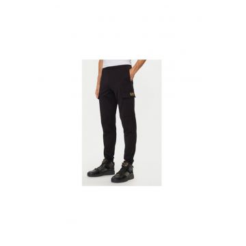 Pantaloni de trening barbati  Emporio Armani - 8NPP67 PJVRZ - Bumbac - Negru - Negru