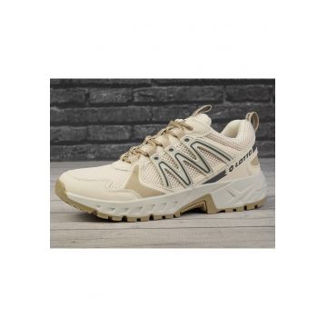 Pantofi sport barbati  NAHUNTA - bej - material sintetic - profil jos