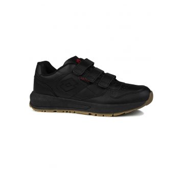 Pantofi sport barbati  STRAIGHT VL - velcro - negru