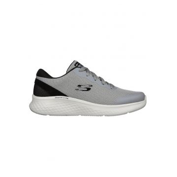 Pantofi sport cu amortizare si detalii peliculizate Skech-Lite Pro - Clear Rush - Negru/Gri