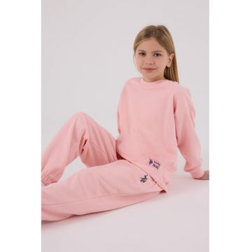 Trening cu logo discret - Roz pastel