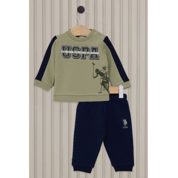 Trening cu logo - Kaki/Bleumarin