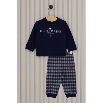 Trening cu logo - Rosu/Bleumarin