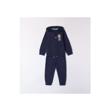 Trening hanorac si pantaloni pentru baieti -  0.8035 - Bleumarin inchis