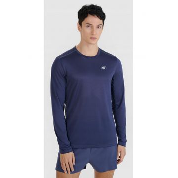 Tricou Alergare Barbati  Antracit - Maneca Lunga - Tehnologie 4FDry - Elemente Reflectorizante - SS25