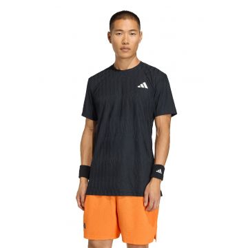 Tricou cu decolteu la baza gatului pentru tenis FreeLift - Negru