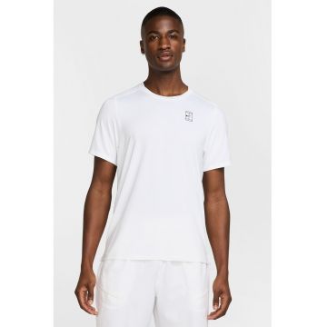 Tricou cu decolteu rotund - pentru tenis - Alb optic