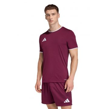 Tricou cu logo pentru fotbal Entrada26 - Alb/Visiniu