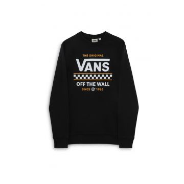 Bluza barbati  Stackton Crew - croiala regulata - negru - bumbac -