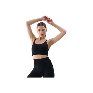 Bustiera sport WSS25USBAF166 - 4F - Poliamida/Elastan - Negru