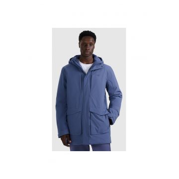 Geaca de trekking barbati  poliester - bleumarin
