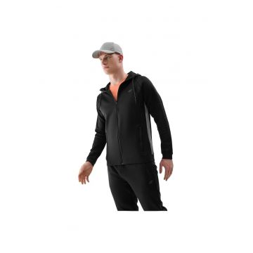Hanorac sport  impermeabila - respirabila - neagra - poliester - pentru barbati -