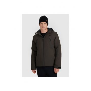 Jacheta de trekking barbati -  poliester - kaki