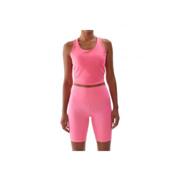 Maiou sport dama  functional - uscare rapida - croiala stramta - poliester-elastan - roz