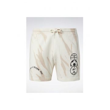 Pantaloni scurti sport barbati -  301802259 - Bumbac - Alb