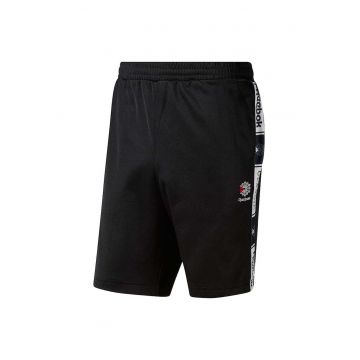 Pantaloni scurti sport barbati  bumbac/poliester - negru -