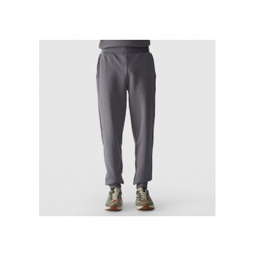 Pantaloni sport barbati -  gri - talie elastica - material bumbac