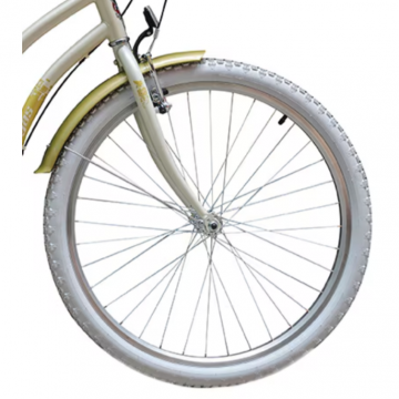 PEGAS Furca bicicleta PEGAS, Roata 26 inch, Gat 1-1/8 inch, V-brake, Otel, Alb Perlat