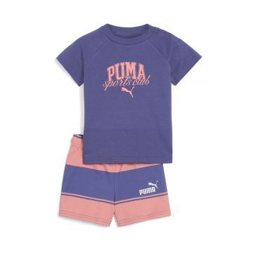 Trening cu imprimeu logo - Roz/Albastru