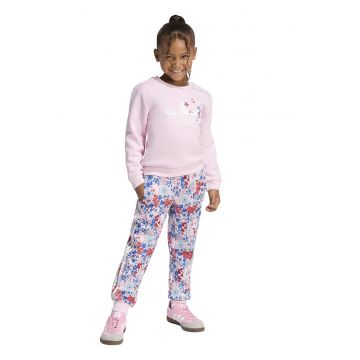 Trening din amestec de bumbac cu imprimeu - Roz pastel/Rosu deschis/Albastru deschis