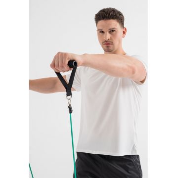 Tricou cu tehnologie Dri-Fit - pentru alergare Miler - Alb/Argintiu inchis