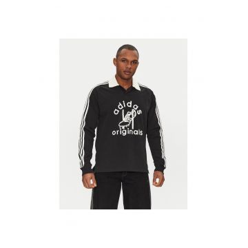 Bluza polo pentru barbati -  negru - bumbac