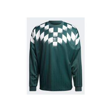 Bluza sport barbati -  poliester reciclat - verde - croiala lejera