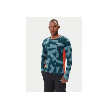 Bluza sport barbati -  termoactiva - verde - poliester