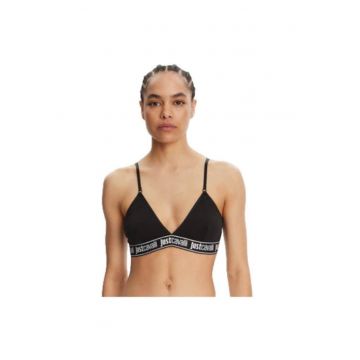 Bustiera sport dama -  neagra - 95% bumbac/5% elastan -