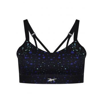 Bustiera sport  neagra - poliester - pentru femei - Negru