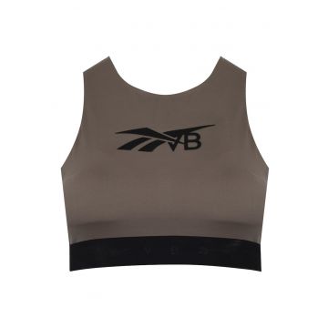 Bustiera sport  poliester - pentru femei - Bej