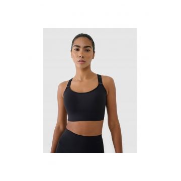 Bustiera sport  suport ridicat - elastan/sintetic - negru