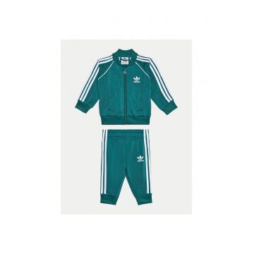 Costum de trening unisex pentru bebelusi  verde -