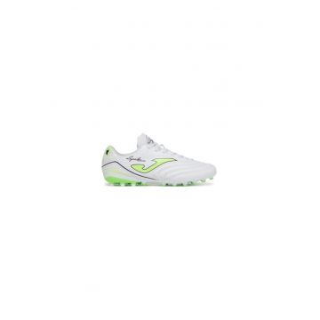 Ghete de fotbal  AGUS2502AG - Piele ecologica - Alb