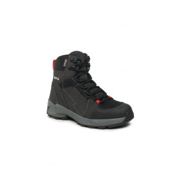 Ghete trekking barbati -  303193560 - Negru - Piele intoarsa - Negru