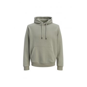 Hanorac sport barbati -  poliester reciclat - verde - exterior bumbac