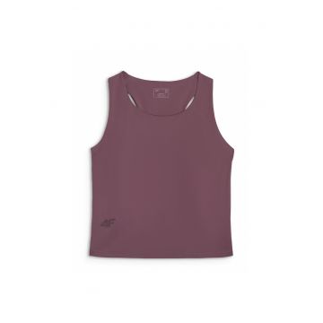 Maiou Sport Femei -  Material Sintetic Flexibil - Slim Fit - Multi Active - Maro - Maro