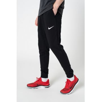 Pantaloni conici cu tehnologie Dri-Fit pentru antrenament - Alb/Negru