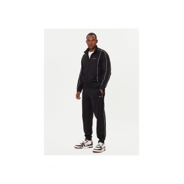 Pantaloni de trening barbati -  negru - bumbac si poliester