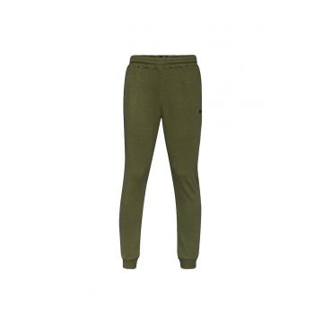 Pantaloni sport barbati  talie elastica - bumbac/poliester - kaki -