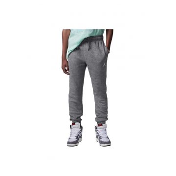 Pantaloni sport  Brooklyn Fleece Essentials - bumbac/poliester - talie elastica - gri