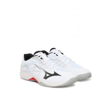 Pantofi de fitness barbati -  piele ecologica - alb